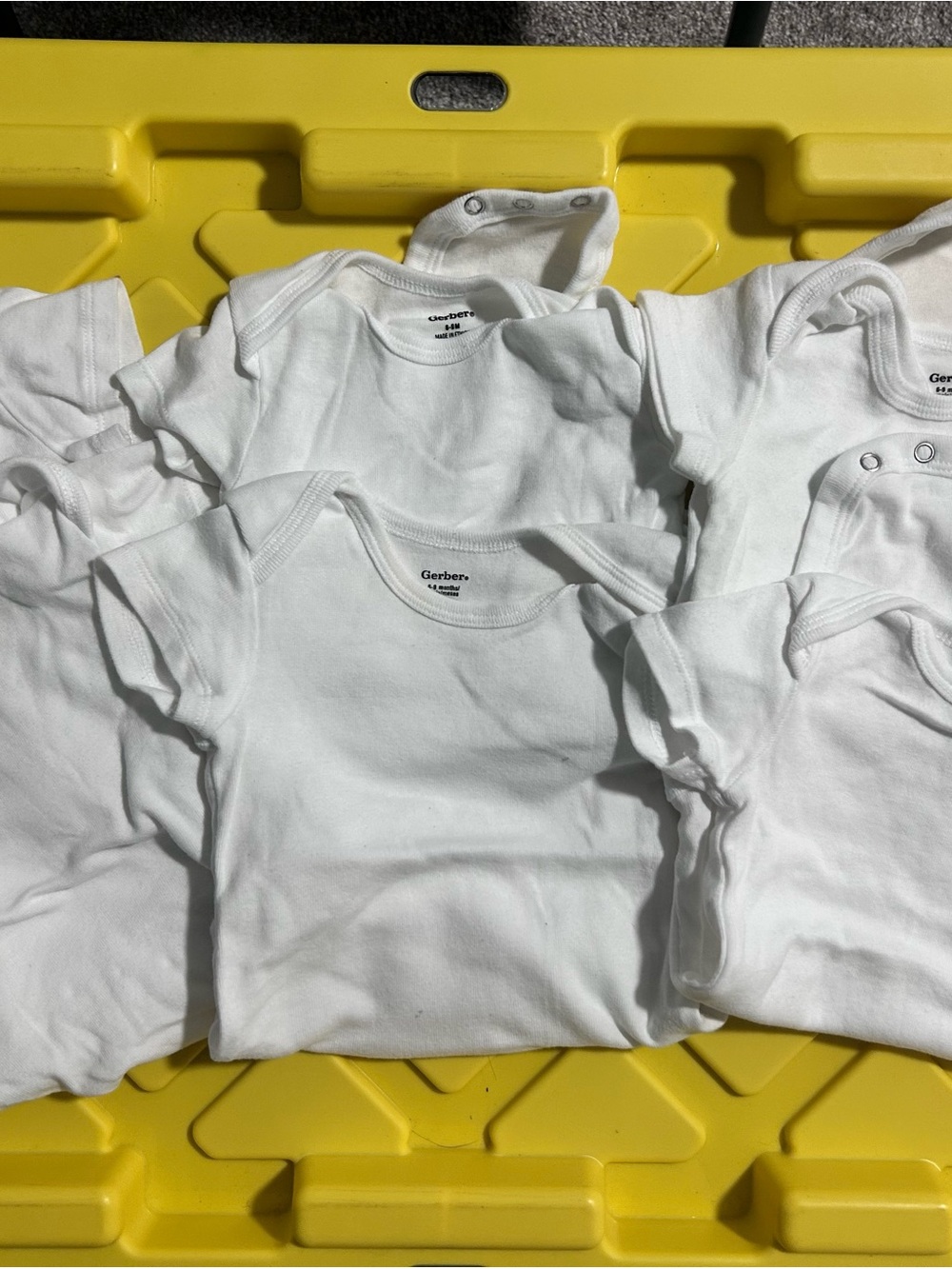 Gerber White Baby Short-Sleeve Bodysuit